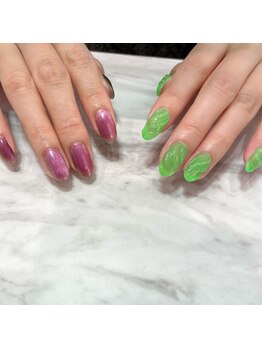 コルソケーツー 梅田茶屋町(corso k-two)/マグネット×うねうねネイル