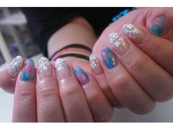 プチリリィ(Petit Lily)/紫陽花ネイル