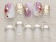 ノーネイル 町田(NO NAIL MACHIDA)の写真/トレンドを楽しむデザインで気分上がる♪【写真】和モダンニュアンス×上品グリッターフレンチ¥4990♪町田