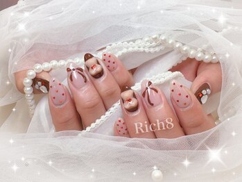 ネイルアンドまつげエクステ リッチエイト 原宿店(Rich8)/バレンタイン定額★くまチョコ