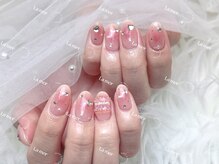 ラメール(La mer)/ピンクチークネイル