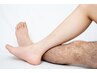 【足全体の脱毛】メンズ美肌脱毛 （膝上・膝下・足の甲指）¥6500