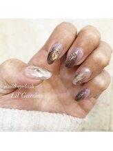 リルガーデン 新宿南口(Lil' Garden)/パープル×ニュアンス凸凹