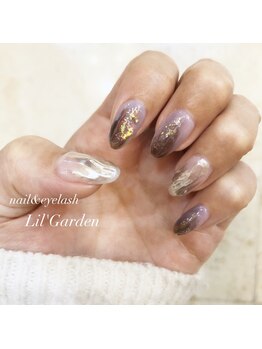 リルガーデン 新宿南口(Lil' Garden)/パープル×ニュアンス凸凹