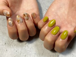 アシメニュアンスネイル