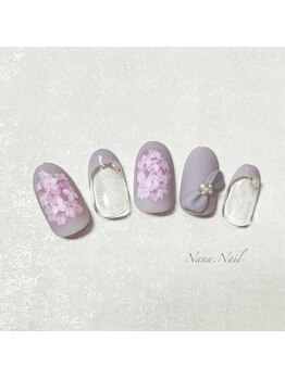 ナナネイル(Nana.Nail)/あじさいネイル