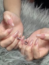 キアラネイルサロン/チップ長さだしワンカラー 