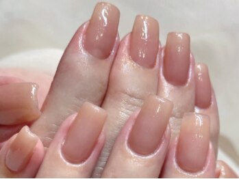 【シンプル ワンカラーネイル】