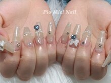 ピオミエルネイル 新宿(pio miel nail)/うる艶ベージュネイル