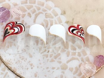 シェリー(Cherie)/バレンタインネイル