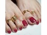 【FOOT】フットジェルワンカラー＋足裏指周り角質SPAコース　¥10.000