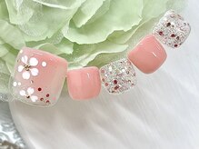 ネイルサロン ふるる 大須店/フットプチプラネイル#365