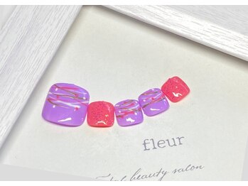 トータル ビューティ サロン フルール(Total Beauty Salon FLEUR)/フットネイルDコース11000円