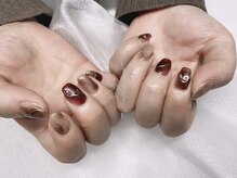 モルフォネイル(Morpho nail)/#ニュアンスネイル #マーブル