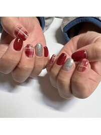 チェックネイル