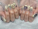 推しネイル　イエローネイル