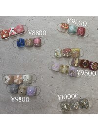 フットネイル親指アート¥8800