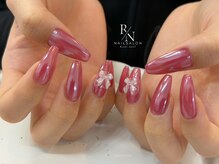 ラニ ネイル(Rani Nail)/ツヤピンクミラーネイル