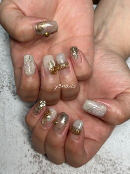 ワイスリーネイルズ(y3nails)の写真/【デザイン自由！アートつけ放題！ネイルが大好きな方に★】持ち込みデザインもOK！自分の理想の指先に♪