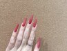 【チップ長さ出し】モデルワンカラorラメグラー hand ￥5500   