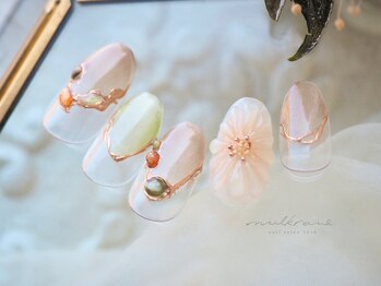 ミルクネイル(MILK NAIL)/ぷっくりひまわり〈新規7500円〉