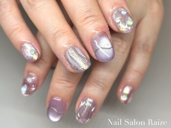 ライズ 本町店(Raize)/紫ネイル/マグネット