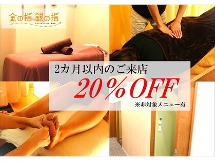 金の指銀の指の写真