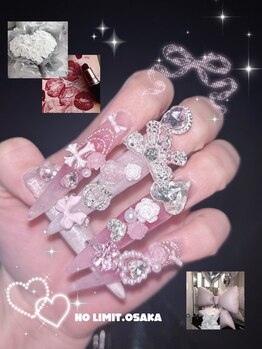 ノーリミットオオサカ 心斎橋(NOLIMIT.OSAKA)/持ち込み/長さだし/つけ放題