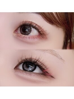 リル(LiLu)の写真/瞳に彩りをプラス！カラーエクステが豊富♪ワンポイントで個性を、オールブラウンで上品に◎