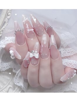 リンネイル 新大久保店(Rin Nail)の写真/【長さ出し専門店ならではの高技術×デザイン力☆】持ち込みデザイン、SNSで話題のデザインももちろんOK◎