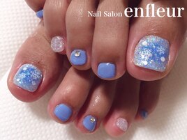 キラキラチーク＆結晶☆ペディ