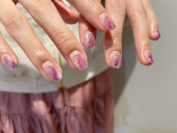 ネイルズ ララ(nails Lala)/もやもやムラサキ。