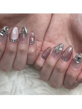 白べぇーっ 本店 湊町店/ストーンキラキラネイル