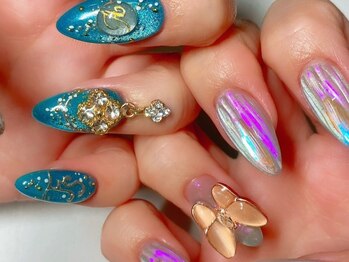ネイルバイオルフェ(Nail by Orfe)の写真/《イベント前や推しネイルに合わせた華やかなデザインに》豊富なカラー&パーツで自分の“なりたい”が叶う!