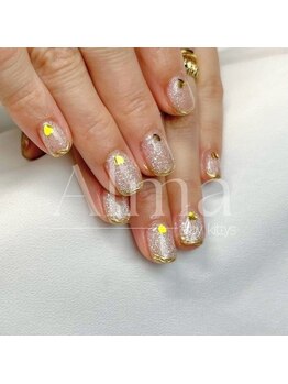 ミラーフレンチ×ハートホロ