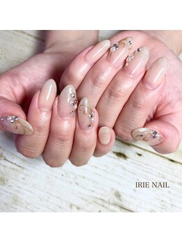 アイリーネイル(IRIE NAIL)/ジェル　手描き4本アート