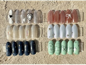 韓国ネイル¥7500