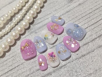 マニッシュ(Manish)/押し花/テーマパークネイル