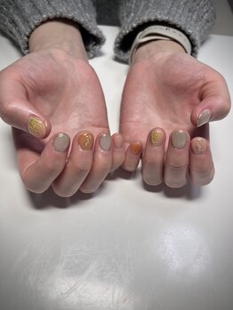 ヒミツキチ 恵比寿店(himitsukichi)/ミモザデザインネイル