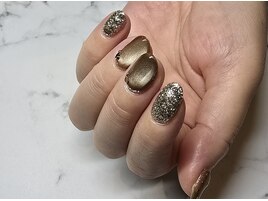 大人色マグネットネイル