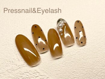 プレス ネイルアンドアイラッシュ(PRESS NAIL&EYELASH)/【ハンド】定額※オフ込￥12800