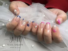 ユーネイル(YW nail)/フルアート＋パーツ