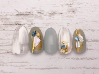 クレール アンド フリル アイビューティー イオン前店(CLAIR)/【CLAIR】カジュアルネイル