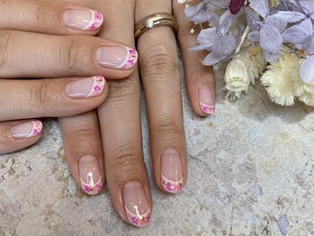 ネイル スタジオ イナンナ(Nail Studio INANNA)/押し花×フレンチ