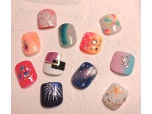 ネイルサロン マハロ 横浜四季の森フォレオ店(Nail Salon Mahalo)/フットネイルデザイン