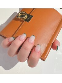 シンプル　フレンチネイル