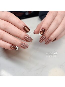 エンズネイル(O’s nail)/チェックネイル