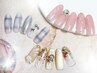 【ジェルチップ長さ出し】選べるワンホンアート　￥9800