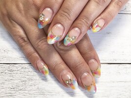 カラフルサマーネイル
