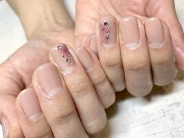 【パラジェル】フラワーネイル